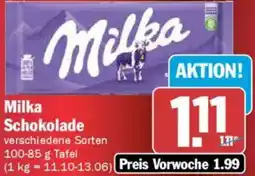 AEZ Milka Schokolade Angebot