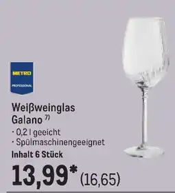 METRO METRO PROFESSIONAL Weißweinglas Galano Angebot