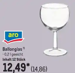 METRO aro Ballonglas Angebot