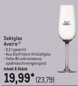 METRO Sektglas Aveiro Angebot