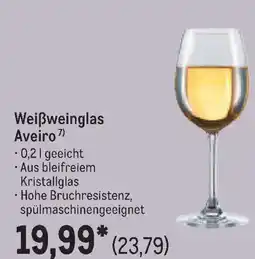 METRO Weißweinglas Aveiro Angebot