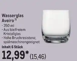 METRO Wasserglas Aveiro Angebot