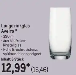METRO Longdrinkglas Aveiro Angebot