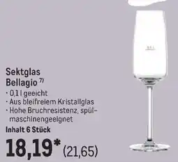 METRO Sektglas Bellagio Angebot
