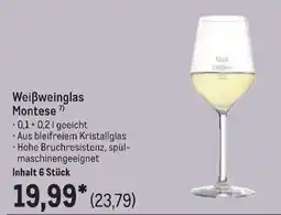 METRO Weißweinglas Montese Angebot