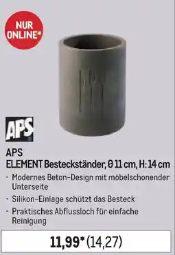 METRO APS ELEMENT Besteckständer, 0.11 cm, H: 14 cm Angebot