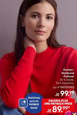Galeria Damen Stehbund Pullover Angebot