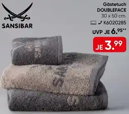 Galeria SANSIBAR Gästetuch DOUBLEFACE Angebot