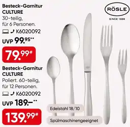 Galeria RÖSLE Besteck-Garnitur CULTURE Angebot