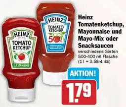 AEZ Heinz Tomatenketchup, Mayonnaise und Mayo-Mix oder Snacksaucen Angebot