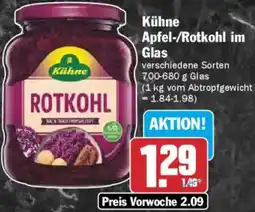 AEZ Kühne Apfel-/Rotkohl im Glas Angebot