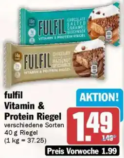 AEZ fulfil Vitamin & Protein Riegel Angebot