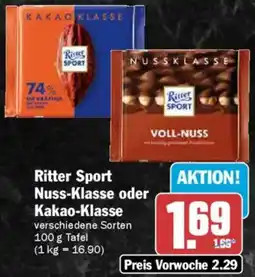 AEZ Ritter Sport Nuss-Klasse oder Kakao-Klasse Angebot