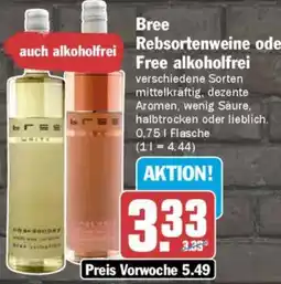 AEZ Bree Rebsortenweine oder Free alkoholfrei Angebot