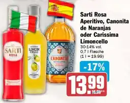 AEZ Sarti Rosa Aperitivo, Canonita de Naranjas oder Carissima Limoncello Angebot