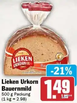 AEZ Lieken Urkorn Bauernmild Angebot