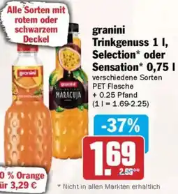 AEZ granini Trinkgenuss, Selection oder Sensation Angebot