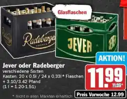AEZ Jever oder Radeberger Angebot