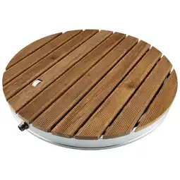 Netto Marken-Discount Garten-Bodendusche aus Teak-Holz, rund Angebot