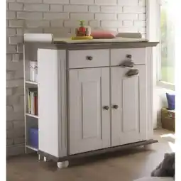 Netto Marken-Discount TiCAA Wickelkommode Laura Kiefer massiv Lava-Weiß Angebot