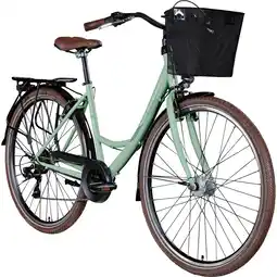 Netto Marken-Discount Zündapp Z700 Damenfahrrad 28 Zoll Fahrrad für Damen und Herren ab 150 cm pastellgrün 46 cm Angebot