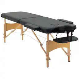 Netto Marken-Discount HOMCOM Massagetisch Buchenholz, Kunstleder Angebot