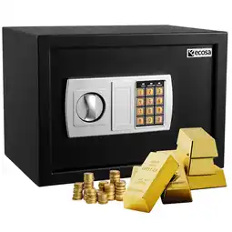 Netto Marken-Discount Ecosa Tresor elektronisch mit Kombinationsschloss u. Schlüssel für Zuhause Angebot