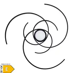 Netto Marken-Discount Näve LED Deckenleuchte RADON Ø: 75cm schwarz Angebot