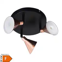 Netto Marken-Discount Näve 3er LED-Wand-u. Deckenspot COPPER d:38cm Angebot