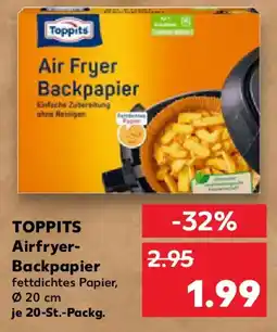 Kaufland TOPPITS Airfryer- Backpapier Angebot