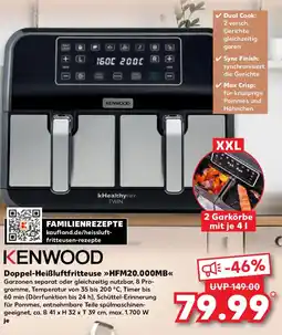 Kaufland KENWOOD Doppel-Heißluftfritteuse HFM20.000MB Angebot
