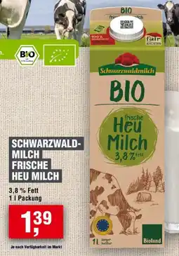 Handelshof SCHWARZWALDMILCH FRISCHE HEU MILCH Angebot