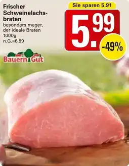 WEZ Bauern Gut Frischer Schweinelachsbraten Angebot