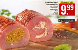 WEZ Schweinelachsbraten gefüllt Angebot