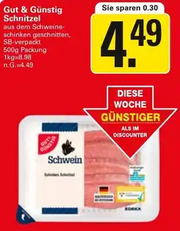 WEZ Gut & Günstig Schnitzel Angebot