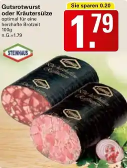 WEZ Gutsrotwurst oder Kräutersülze Angebot
