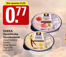 WEZ EDEKA Herzstücke Quarkcreme Angebot