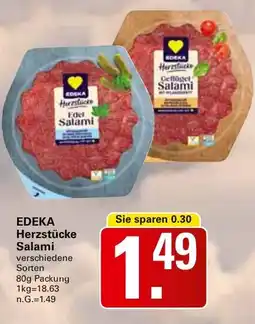 WEZ EDEKA Herzstacke Salami Angebot