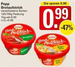 WEZ Popp Brotaufstrich Angebot