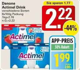 WEZ Danone Actimel Drink Angebot