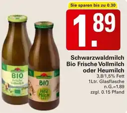 WEZ Schwarzwaldmilch Bio Frische Vollmilch oder Heumilch Angebot