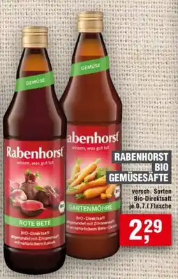 Handelshof RABENHORST BIO GEMÜSESÄFTE Angebot