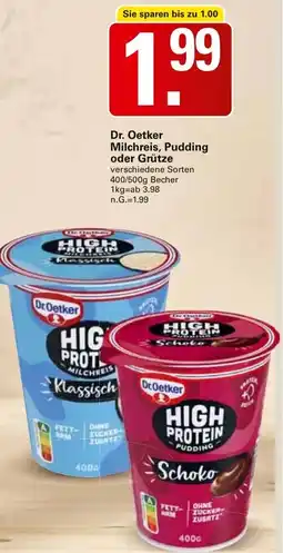 WEZ Dr. Oetker Milchreis, Pudding oder Grütze Angebot