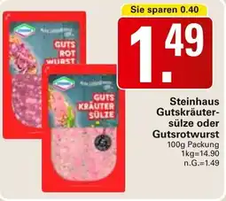 WEZ Steinhaus Gutskräuter- sülze oder Gutsrotwurst Angebot