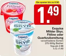 WEZ Exquisa Milder Skyr, Fitline oder Quarkzubereitung Angebot