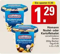 WEZ Homann Nudel- oder Kartoffelsalat Angebot