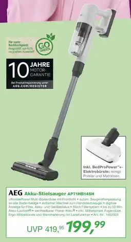 EP AEG Akku-Stielsauger AP71HB14SH Angebot