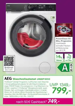 EP AEG Waschvollautomat LR8EP1ECO Angebot