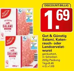 WEZ Gut & Günstig Salami, Katenrauch- oder Landcervelatwurst Angebot