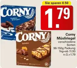 WEZ Corny Müsliriegel Angebot